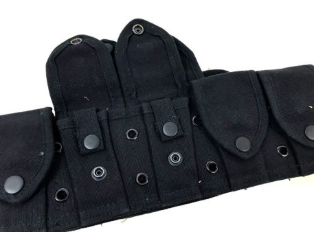 military surplus 10 pocket cartridge belt copy black