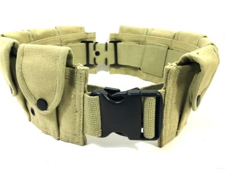 military surplus 10 pocket cartridge belt copy khaki