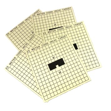 25 meter 1000 inch military card targets