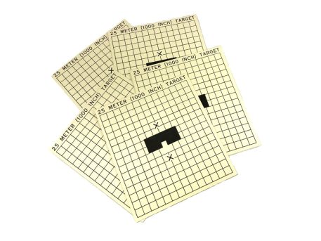 25 meter 1000 inch military card targets