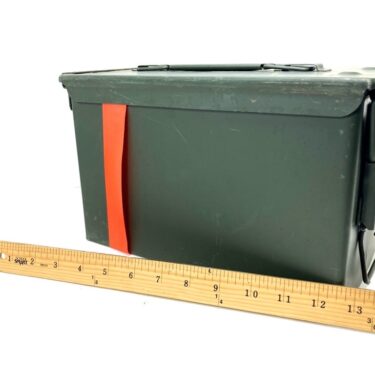 50 cal ammo box used fair cond box281 2