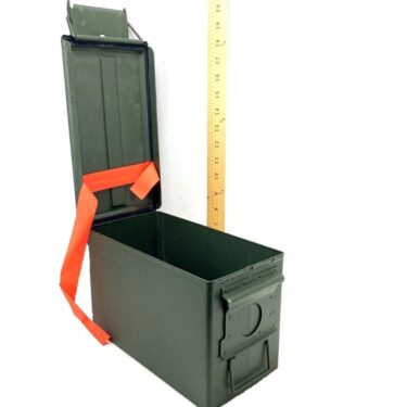 50 cal ammo box used fair cond box281 3