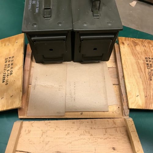 50 cal sized ammo boxes 2pc crated box731 2