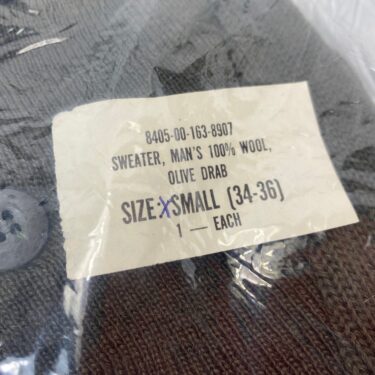 army 5 button wool bdu sweater xsmall clg590 5