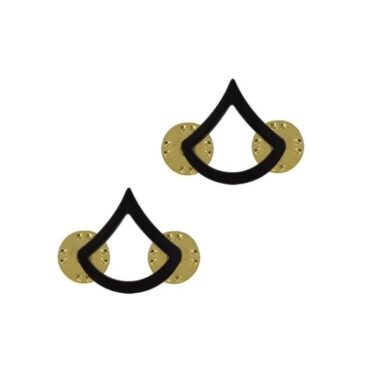 army pin on collar rank e 3 pfc blk ins2172