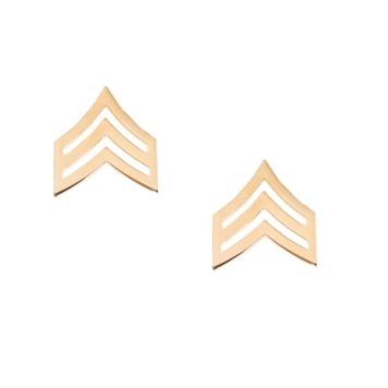 army pin on collar rank e 5 sgt