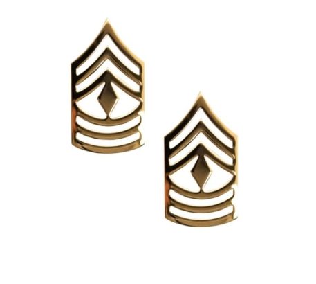 army pin on rank e-9 1st sergeant