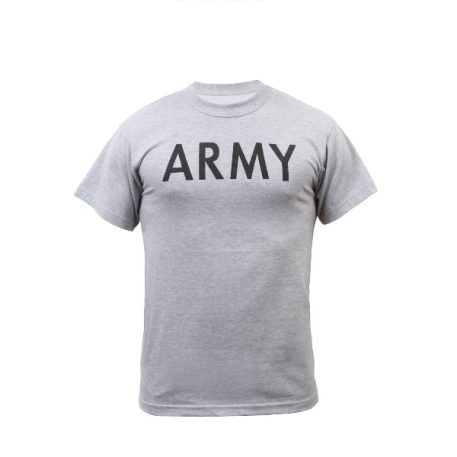 military surplus army pt shirt grey