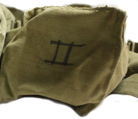 military surplus belgian gas mask bag