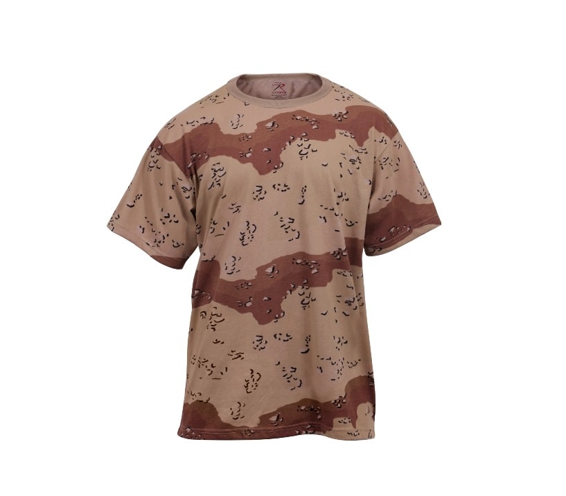 Camo T-shirt Desert 6-color, Short Sleeve