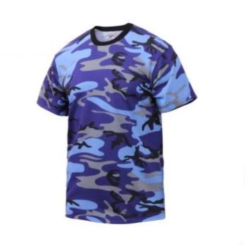 camo t shirt e lectric blue clg1204