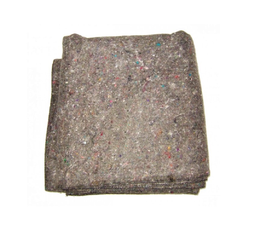 US Military Style Wool Blanket – 80% Wool, Olive Green, 66x90 Inches – Heavy & Washable