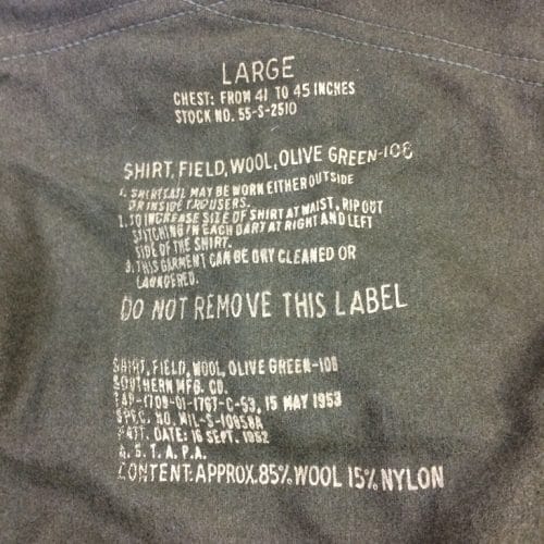 korean issue wool shirt clg576 1