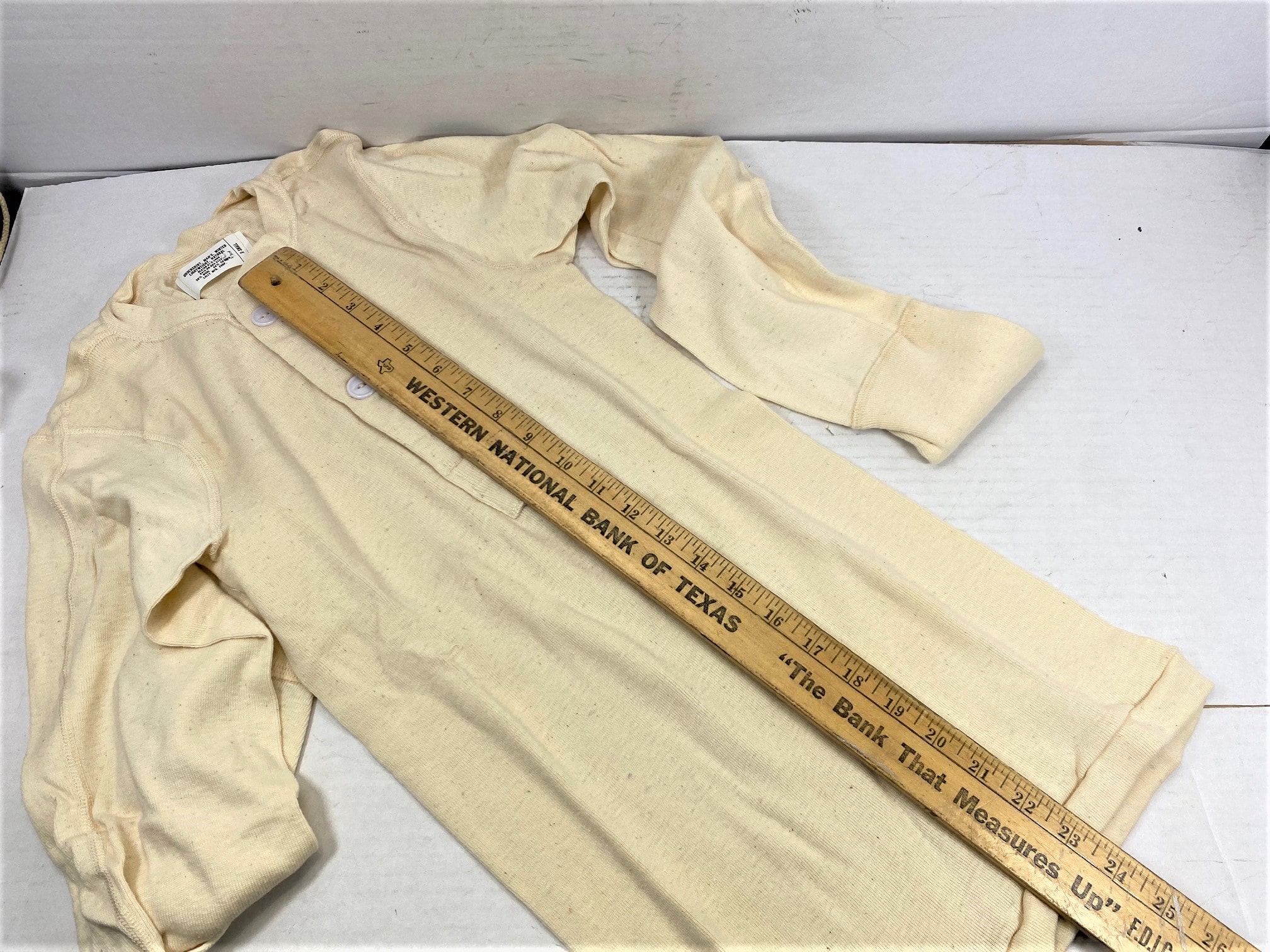 Long Underwear-top, Wool/Cotton XSmall