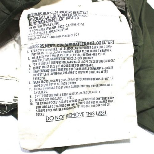 m 1951 field trousers olive drab large regular mint clg1068 2