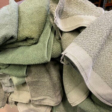 military cotton towel olive drab vietnam style clg2185 4