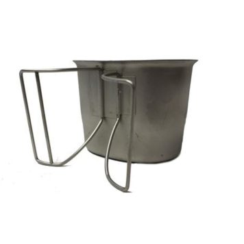 military surplus canteen cup with wire handle