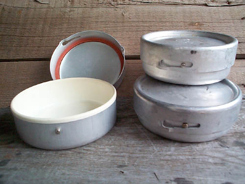 Surplus German Military Butter Dishes Like New 2 Pack 