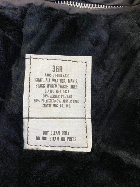 us army all weather coat 36 r clg255 4