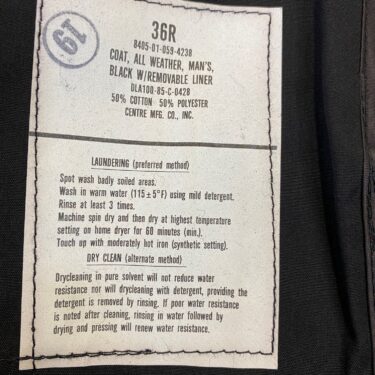 us army all weather coat 36 r clg255 6