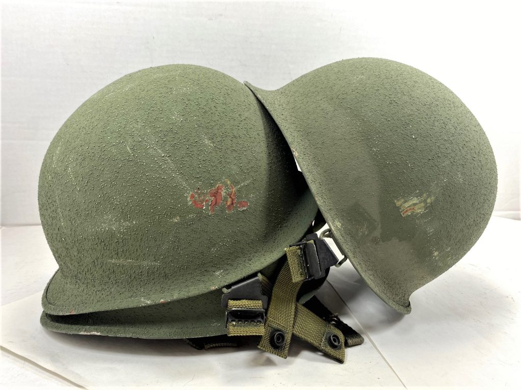 Us M1 Steel Pot Helmet, New With Nylon Chinstrap