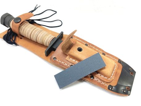 airforce pilots survival knife with sheath and sharpening stone
