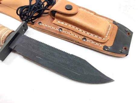 airforce pilots survival knife with sheath and sharpening stone