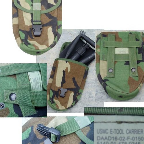 usmc e tool carrier molle woodland otg2425