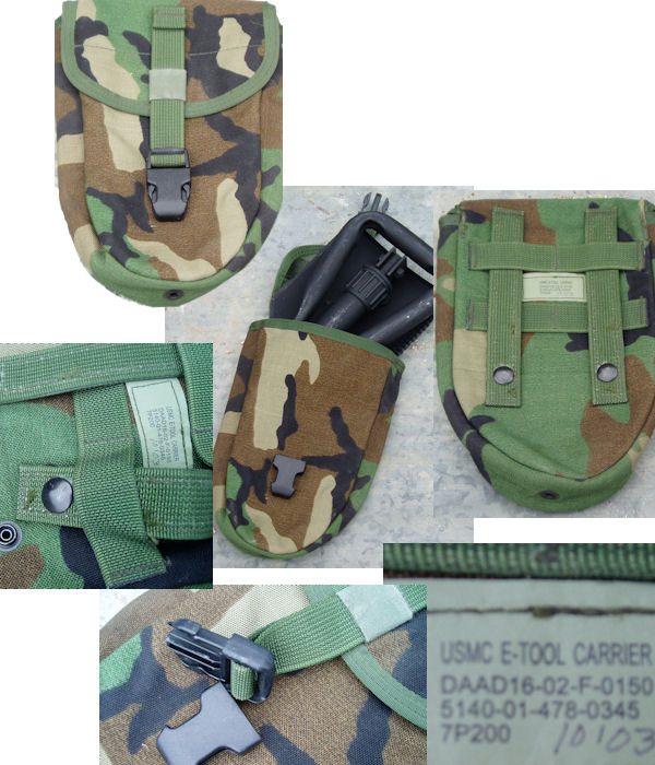 Military Issue ALICE ETOOL Pouch E TOOL Cover With ALICE MOLLE Adapter 