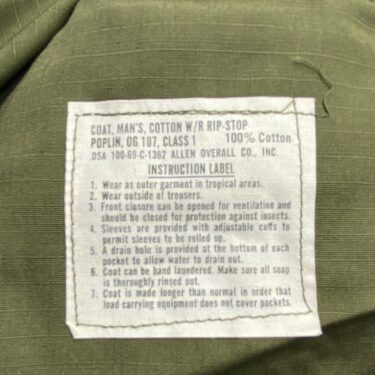 vietnam jungle fatigue shirt x large regular clg197 (6)