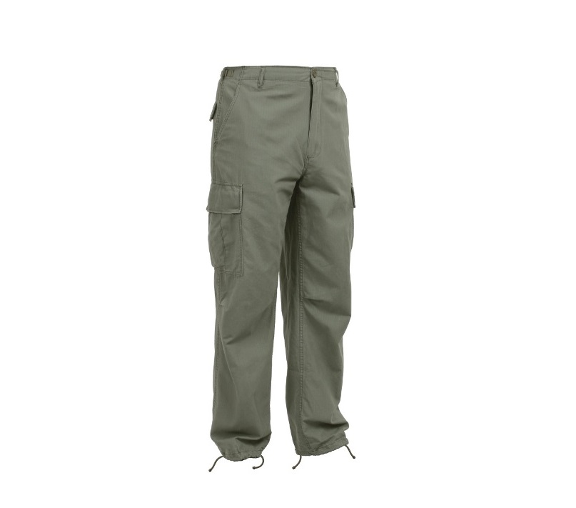 Vintage Olive Drab Ripstop Vietnam Fatigue Pants