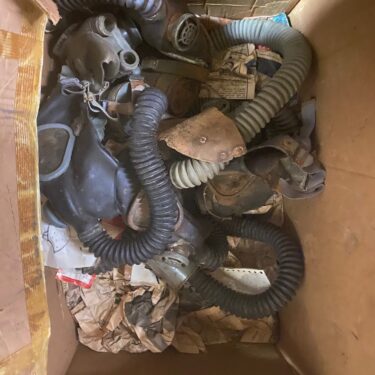 ww2 gas mask with hose 2