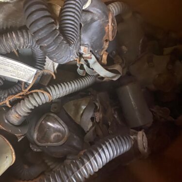 ww2 gas mask with hose