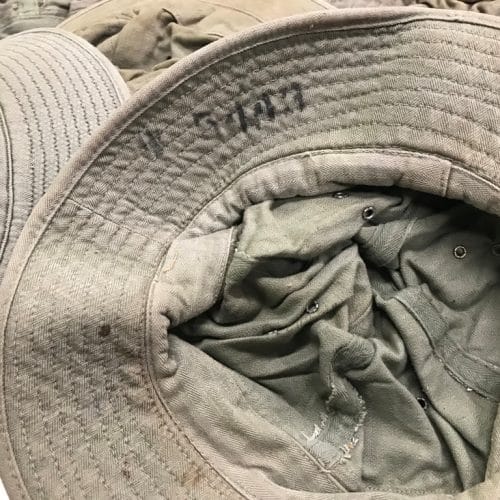ww2 hbt sun hat used hed1653 3