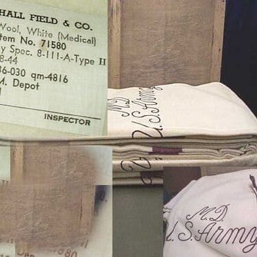 p 26823 slp420 Ww2 Hospital Blanket 2C Marshall Field lg