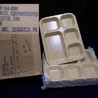 p 26960 otg507 Military Mess Tray 2C Bakelite lg