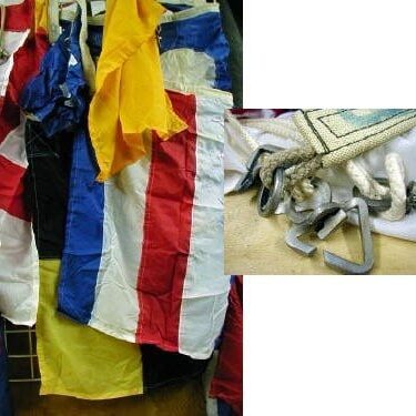 p 27209 nov651 East German Nautical Ships Flag lg 2