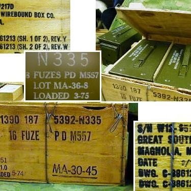 p 27353 box731lg 50 cal sized ammo boxes 2pc crated