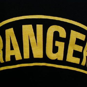 p 27660 t113blk Army  T shirt 2C Black 2C Ranger 2C Large Logo lg