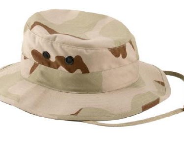 Military Boonie Hat, 3- Color Desert, 50/50 Rip Stop
