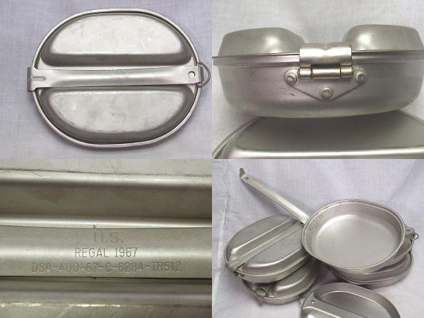Military Outdoor Clothing Previously Issued 2 Piece Mess Kit