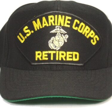 p 28275 hed9249 Marine Corps Cap Retired W 2F Ega Black lg 2