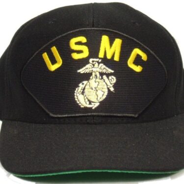 p 28289 hed97406 Usmc Cap W 2F Ega Black lg 2
