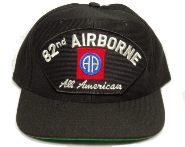 82nd Airborne Cap All American Black