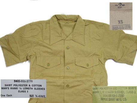 p 28391 clg1368 Vietnam Khaki Shirt 2C Army 2C 1968 X small lg 2