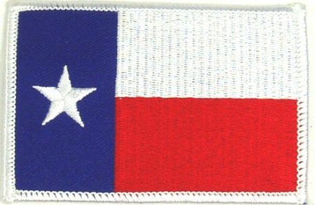 p 28436 ins1393 Flag patch 2C Texas 2C White Border 2 X 3 lg 2
