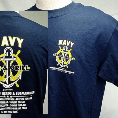 p 28528 clg1488 Navy T shirt 2C Bar And Grill lg 2