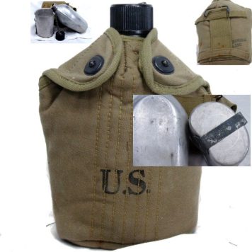 MILITARY ISSUE CANTEEN COVER 3 SETS OF  AUTHNTC WILDLAND WEB GEAR BELT/HARNESS 