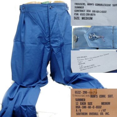 p 28805 ava1684 Convalescent Trousers 2C Medium 2C 1968 Date lg 3