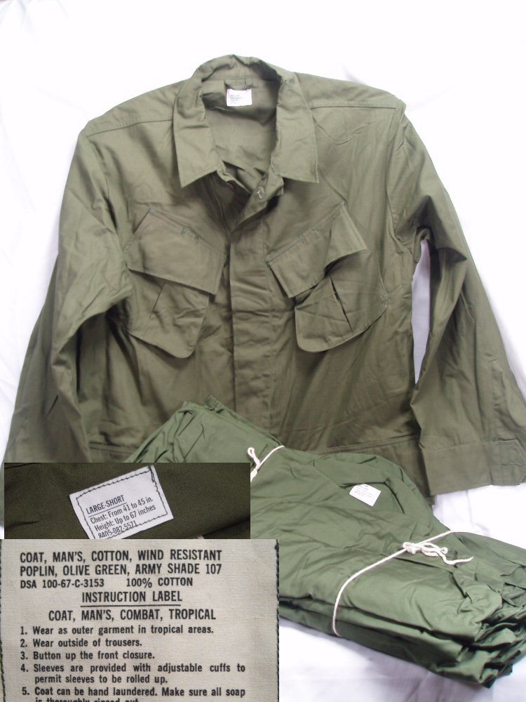 Vietnam Poplin Jungle Shirt-Large Short